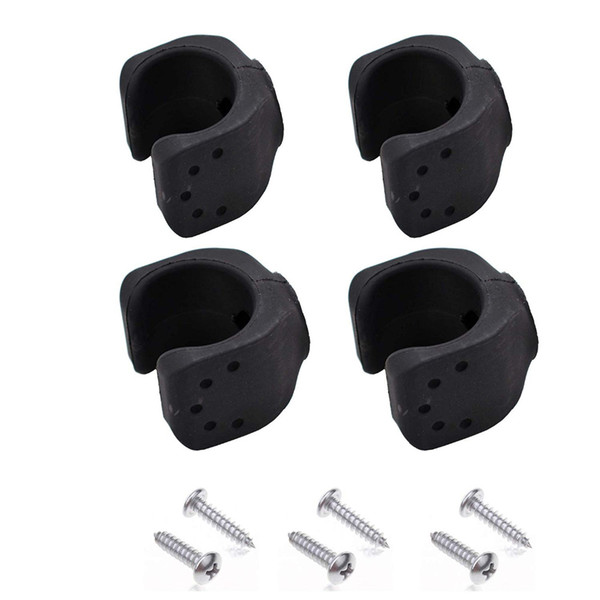 Boat Storage Clip For Ladder Paddle, Pole Light, Hook Storage Clips For Boat - Two Big - Two Small