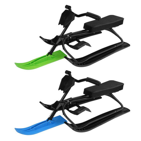 Winter Household Snow Racer with Safe Brake Snow Sled Snowmobile with Anti-slip Handle Bar Ride On Grass Sand Scooter 09A
