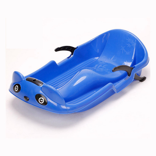Outdoor children's snowboard panda shaped plastic thickened sleigh