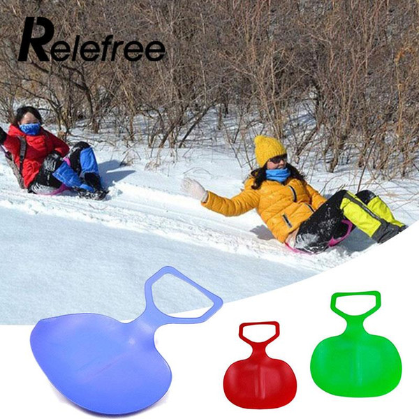 Sports Kids/Adult Winter Plastic Grass Skiing Pad Sled Board Snow Sledge