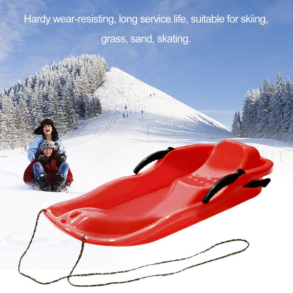 7 Colori Outdoor Sport di Plastica Tavole Da Neve Slitta Luge Erba Bordo Sabbia Sci Pad Sci Snowboard Con La Corda Per Il Doppio persone