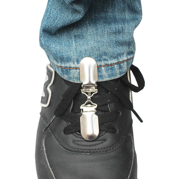 Bike Motorcycle Laced Boots Pant Clips Leg Clamps Pant Holder - Keep Pants Down