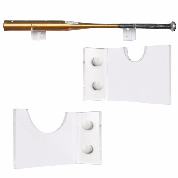 Baseball Bat Wall Mount Wall Holder Clear Acrylic - No Bat included