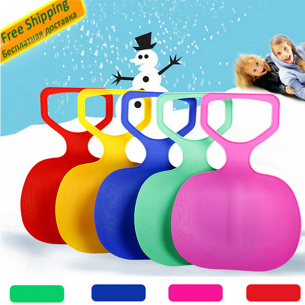 Mounchain Adult Kids Thicken Plastic Skiing adulte Ski Pad Children Snow grass sand Sledge Sled for Winter Sports SCI equiment
