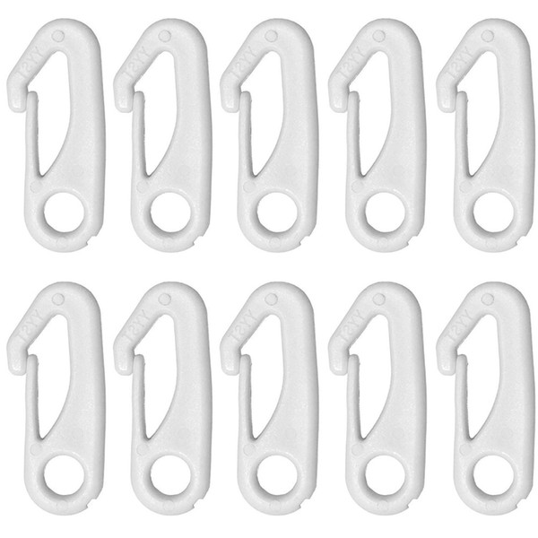 White Flag Pole Clip - 10/PK