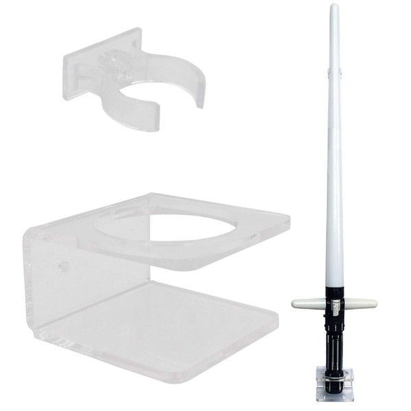 Clear Light saber Wall Mount Wall Rack Holder - Hardware Included.
