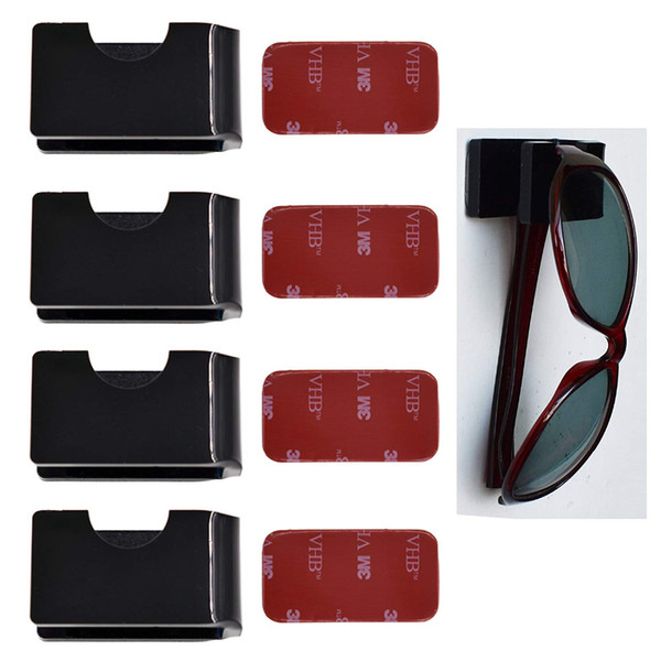 Eyewear Holder - Stores Reading Glasses, Sunglasses For The Home, Car, Golf Cart, RV, Boat,Etc-4/PK - No Glasses