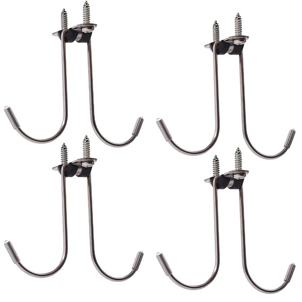Under Cabinet Mug Cup Holder Banana Hanger Under Cabinet Storage Rack - 4/PK
