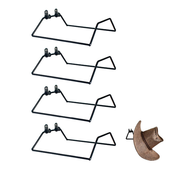 Black Cowboy Hat Rack Cowboy Hat Holder Coyboy Organizer - 4/PK
