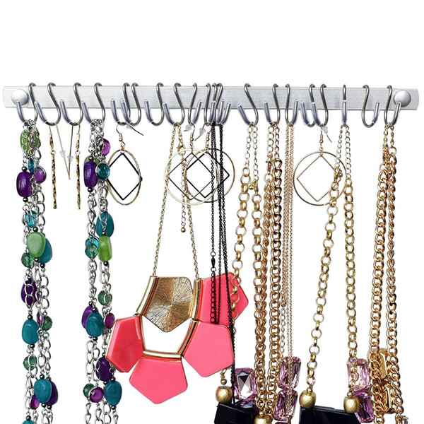 Jewelry Storage Organizer w/20 Hanging S-Hooks - No Jewelry