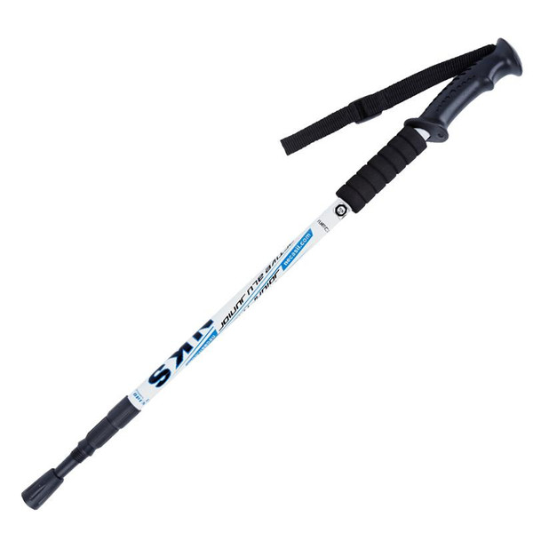 Handle outdoor trekking 3 joint hiking pole aluminum alloy nordic walking sticks telecopic stick camping equipment