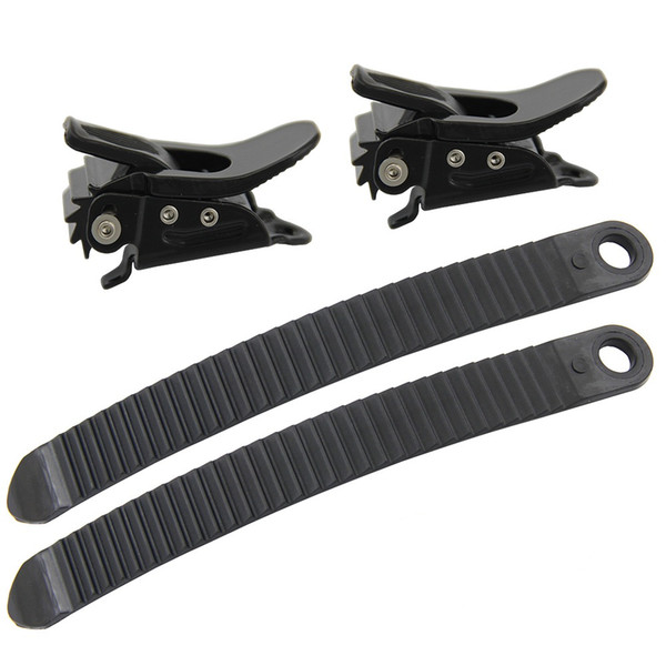 1 Set Snowboard 2 Buckles with 2 Straps for Snowboard Strap-In System