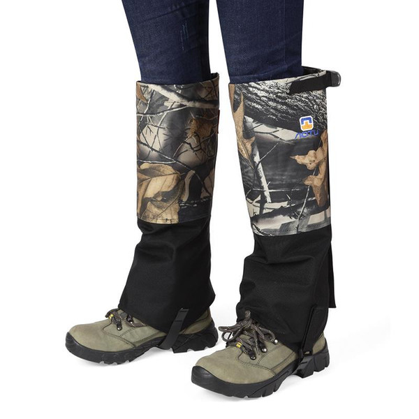 Maple Leaf Camouflage Waterproof Outdoor Snow Cover Gaiters Hiking Climbing Snow Sand Defence Shoe Cover One Size Lightweight 600D X023