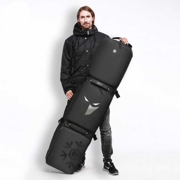 LDski snowboard wheel package T class single and double board with roller large capacity ski equipment travel waterproof and wearable 148cm