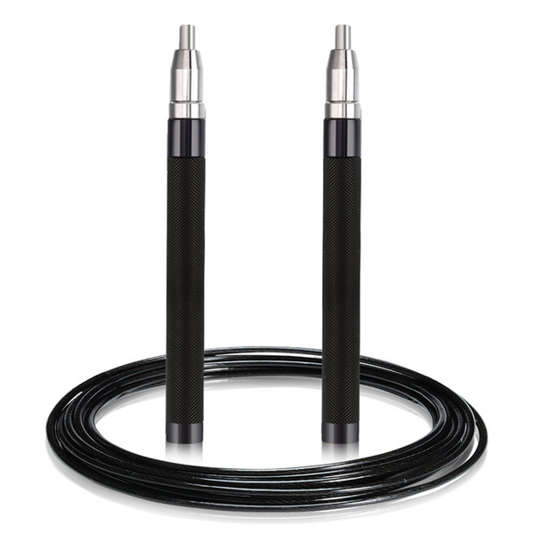 Self Locking Adjustable Length Lightweight Jump Rope With Aluminum Handle Two Cables Carrying Pocket for Training Exercising