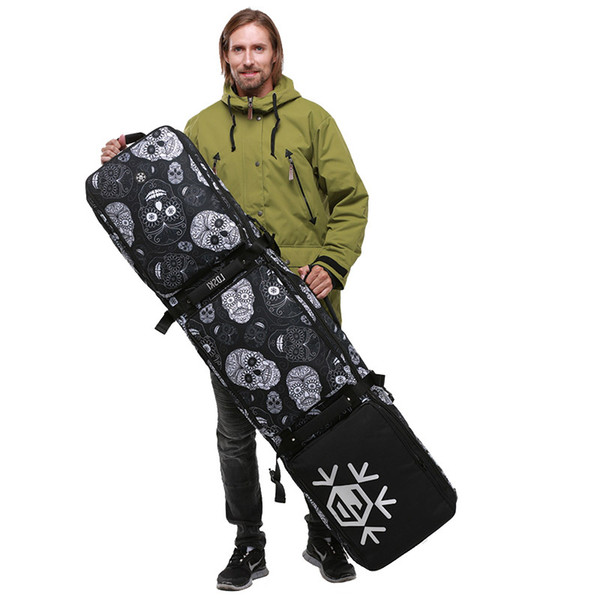 LDski 168cm single and double board with roller large capacity ski equipment waterproof Outdoor ski bags