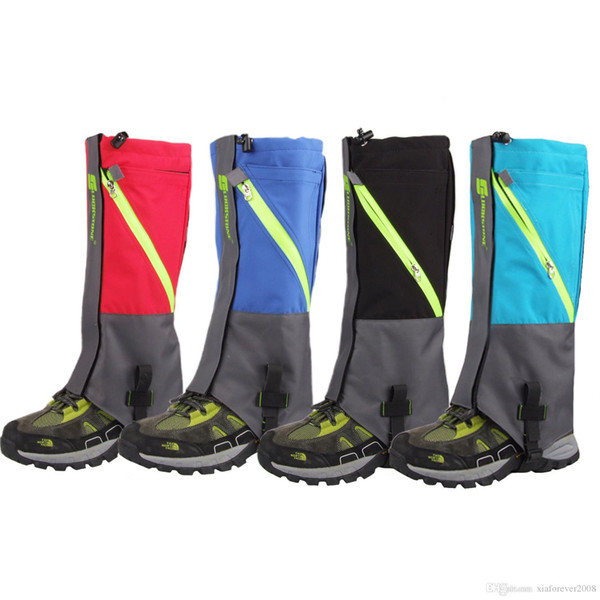 Outdoor 2 Layers warmer Waterproof Camping Hiking Snow Leg Gaiters For Outdoor Skate Skiing Walking Shin Leg Protect Equipment