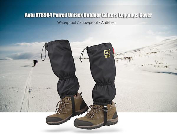 1Pair Outdoor Waterproof Hiking Gaiters Nylon Camping Teekking Skiing Desert Snow Leg Gaiter Ultralight Gaiter Leg Protect Guard