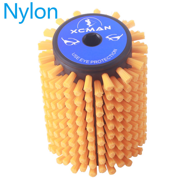 HT Alpine Nordic XC Ski Nylon Horsehiar Brass Roto Brush Compatible with 10mm hex shaft