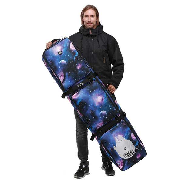 LDski T class single and double board with roller large capacity ski equipment travel waterproof and wearable 168cm