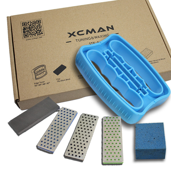 Alpine Freeride Snowboard Edge Bevel Tuning Kit Edge Care Kit -Side Ski Angle Tool +3 diamonds +Gummi stone