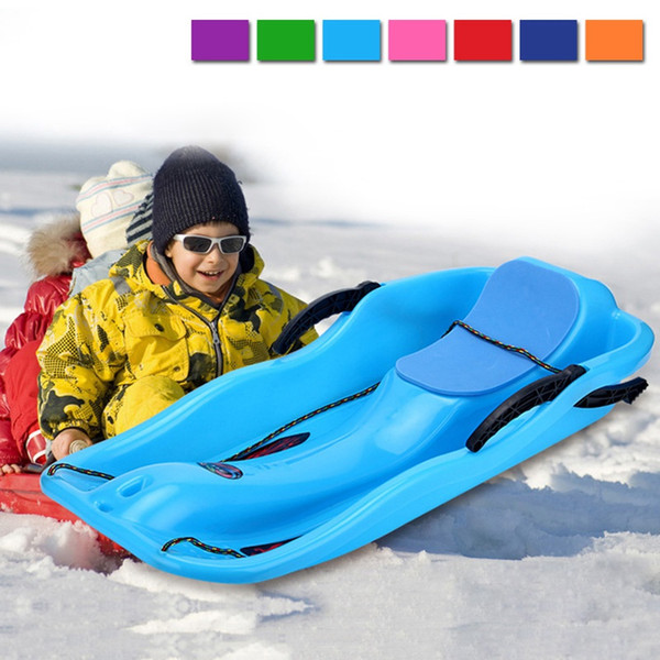 Durable Snow Sled for Kids/Adults,Outdoor Grass Skiing, Outdoor Grass Skiing,Snow Grass Sand Board Ski Pad Snowboard With Rope Brake