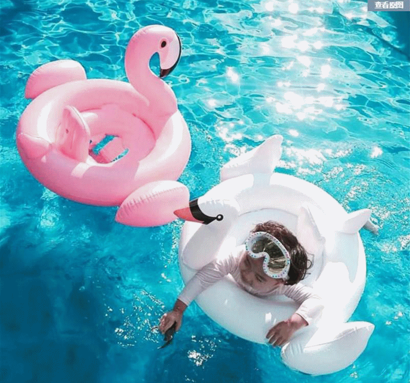 Inflatable Swimming Ring Flamingo Swan Pool Air Mattress Float Toy Water Toy for Kids Baby Infant Swim Ring Pool Accessories K317