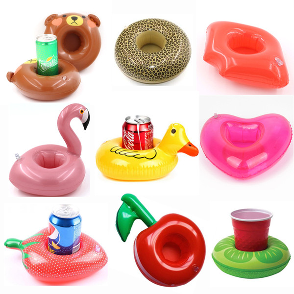Flamingo Drink Holder Pool Float Inflatable Floating Swimming Pool Beach Party Kids Swim Beverage Holders For phone cup holder Beach toy