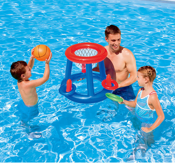 Inflatable Swim Pool Football Goal Basketball Game Water Sports Swim Pool Float Children Party Game Toy Water Accessory Handball
