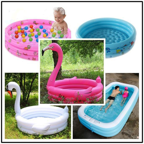 Flamingo children inflatable swimming pool water play outdoor piscina portable crocks bathing pool water toys Ocean ball pool