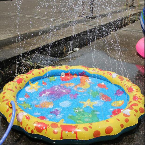 Children Water Beach Spraying Cushion Summer Children Outdoor Inflatable Spray Water Toy Lawn Outdoor Play Water Supplies
