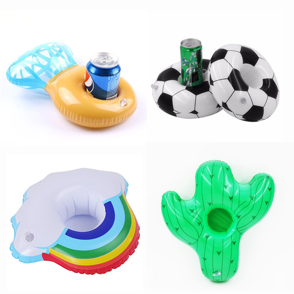 cactus Drink Float Inflatable Cup Coasters Cola Beverage Cup Holder Party Supplies Pool party Floating toy Inflatable cup mat Baby bath toy