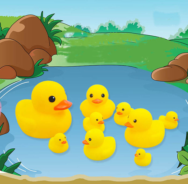Various Specs Wholesale Yellow Rubber Duck Bath Duck Pvc With Sound Floating Duck Fast Delivery Swiming Beach For Baby XHY03
