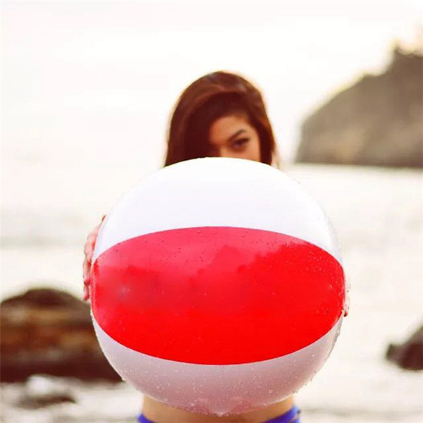 Fashion Inflatable Beach Ball SS15 high quality Box Logo summer Swimming Ball Toy Red/White Cool Beach Inflatable Play Water Swimming Toy