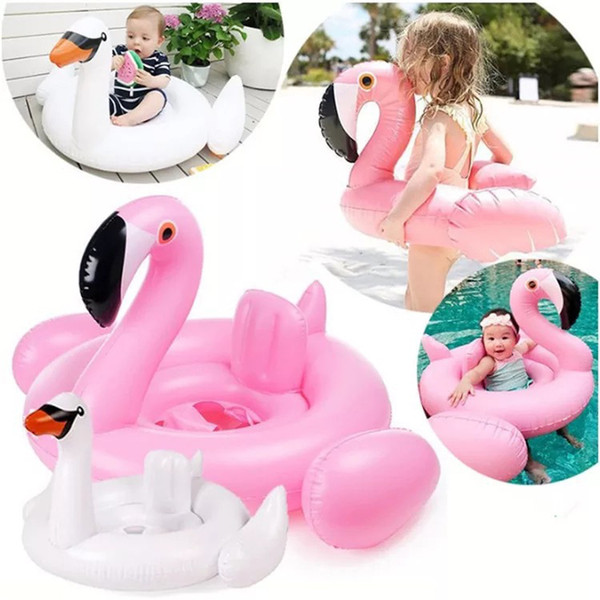 NEW Baby Pool Float Inflatable Flamingo Swan Swimming Float baby Seat Float Summer Water Fun Pool Toy Kids Swimming ring
