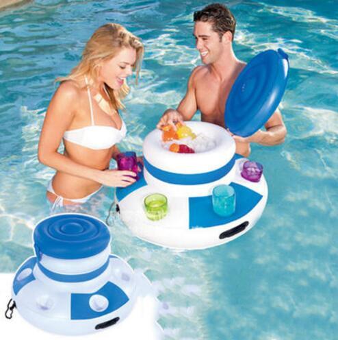 water Bucket Cooler Inflatable Ice Beer Drink Pool Desk Floating Swimming Party Pool Toys Pool Floats LJJK1301
