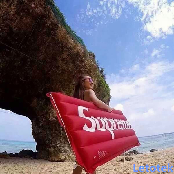 150cm * 75cm Sup 13SS Inflatable Raft Inflation valve Inflatable bed mattress Photography props