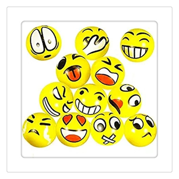 Beach Equipment Emoji Faces Toys Fidget Balls Funny Stress Ball Hand Wrist Finger Exercise Stress Relief Toys Decompression Toys Water Sport