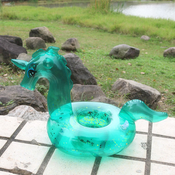 Inflatable Cup Holder Unicorn Drink holder Swimming Pool Float Bathing pool Toy Party Decoration Bar Coasters Baby bath toy Water Floating