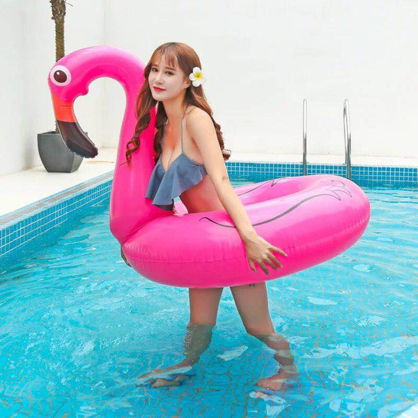 Europe and the United States increase inflatable swimming ring Flamingo adult water swimming ring Children's water mount swimming ring whole