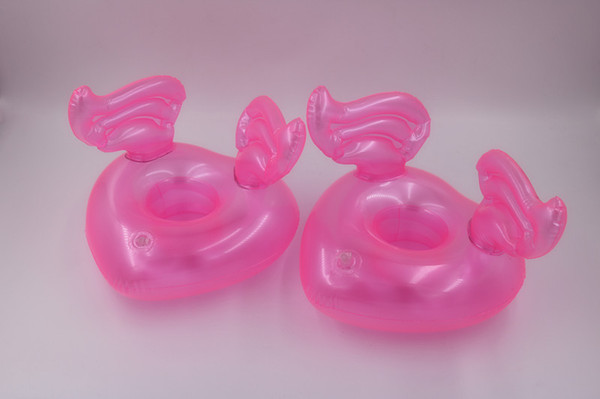Lovely Pink Transparent Cup Holder Love Wing Thickening Coaster Floating Heat Resisting Solid Plastic Inflatable Drink Hot Sale 2 1xlI1