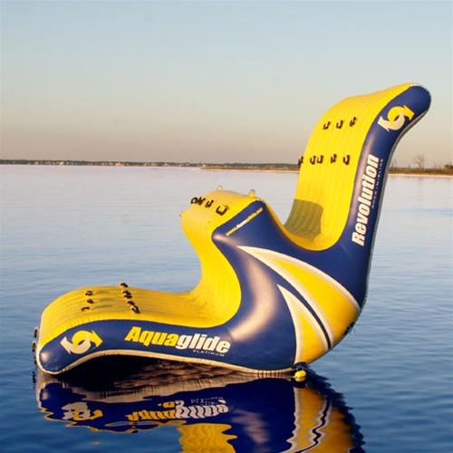 Milti-function inflatable teeter slide Totter and slide in one inflatable stone on water EN71 products