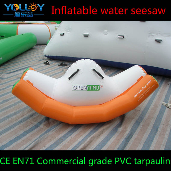 Mini inflatable seesaw totter teeter for children home pool water toys high quality