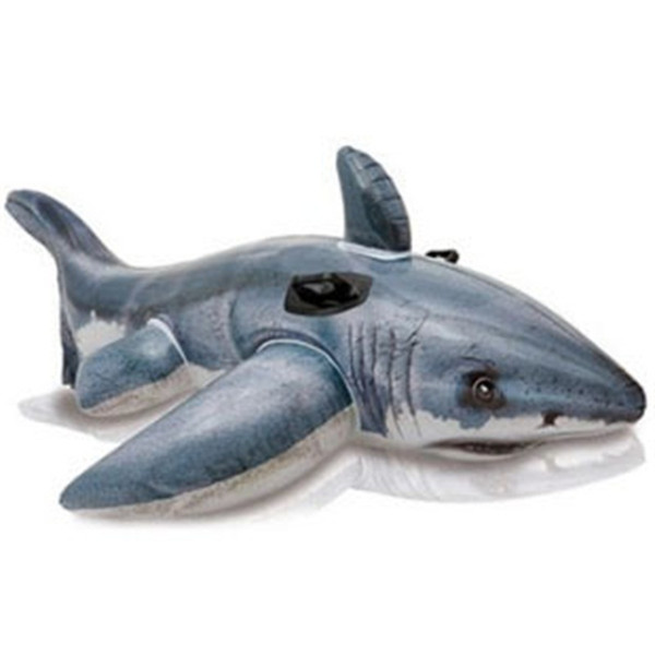 Great White Shark Children Inflatable Mounts Floated And Inflated By Water Swimming Toys On Water High Negative Hand Handle 27js dd