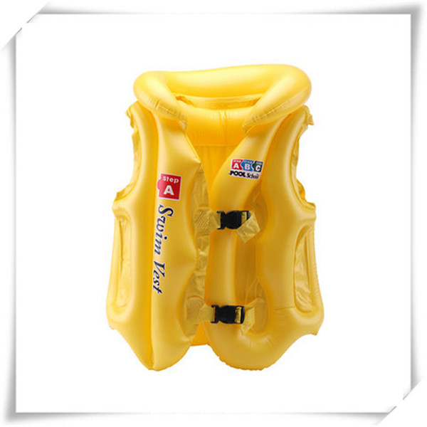 Outdoors Swim Kids Help Swimsuit Split Inflatable Swimming Ring Vest Children Swimming Beginners Equipment Color Random