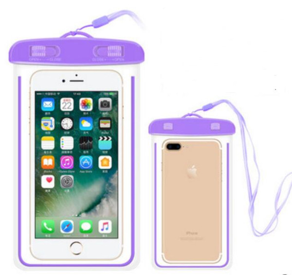 Transparent Mobilephone Pouch Waterproof Cell Phone Case 6.0