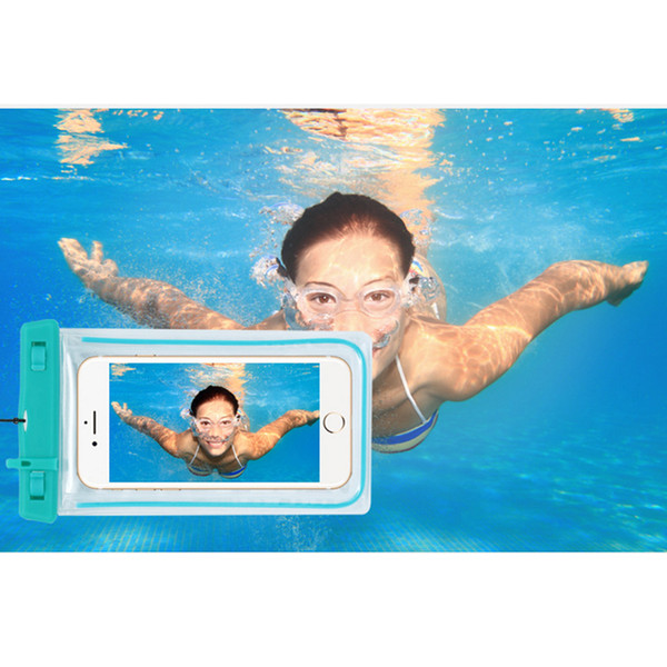 Transparent Mobilephone Pouch Waterproof Cell Phone Case 6.0