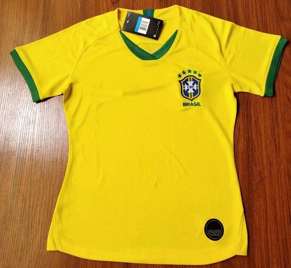 women 2019 2020 Brazil Soccer Jersey MARCELO PAULINHO COUTINHO G.JESUS jerseys 19 20 WILLIAN girl Football shirt female Camiseta de futbol