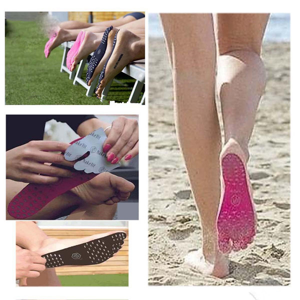Summer Nakefit Soles Invisible Beach Shoes Nakefit Foot Pads Prezzo Nakefit Shoes Beach Foot Feet Pads Mixed Colors S M L Size