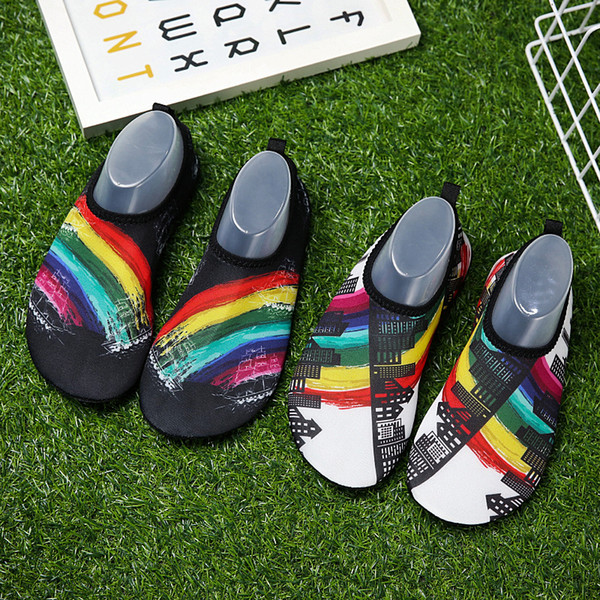 New Arrival Diving Socks Snorkeling Sock Beach Shoes Antiskid Quick Drying Comfortable Ventilate Printing Lovers Couple Fashion Hot 16tmG1